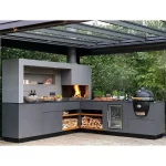 BBQ island outdoor kitchen grill with fridge outdoor grill kitchen pergola outdoor