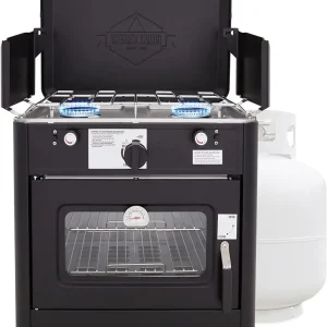 Hike Crew Outdoor Gas Camping Oven with Carry Bag, Portable Propane-Powered